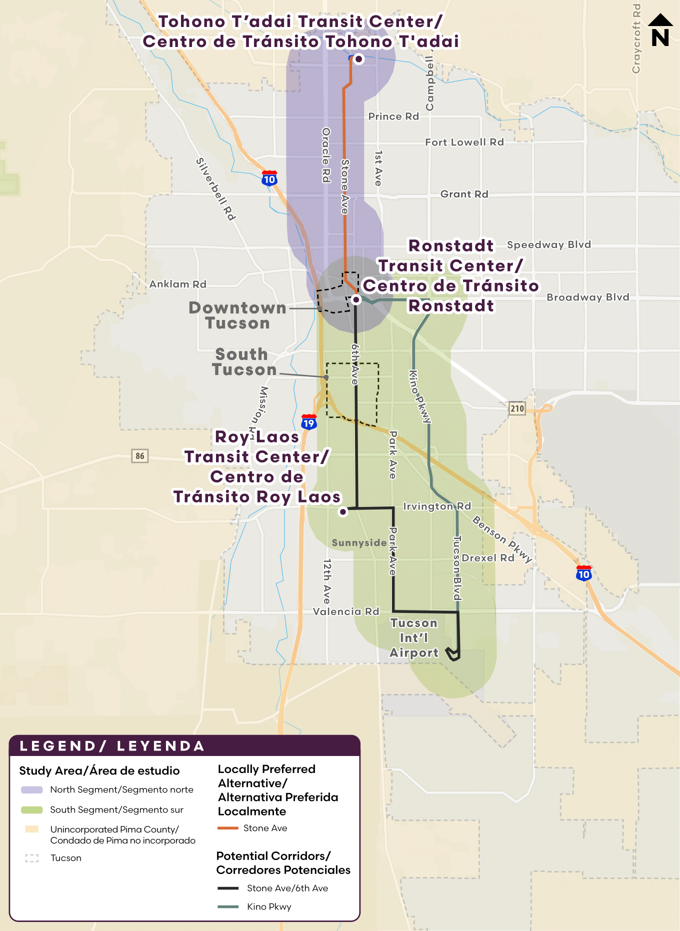 Tahono T'adai Transit Center Map